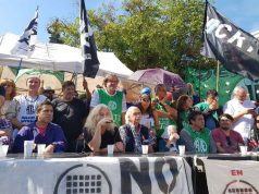 Río Turbio: marcha de antorchas frente al Congreso