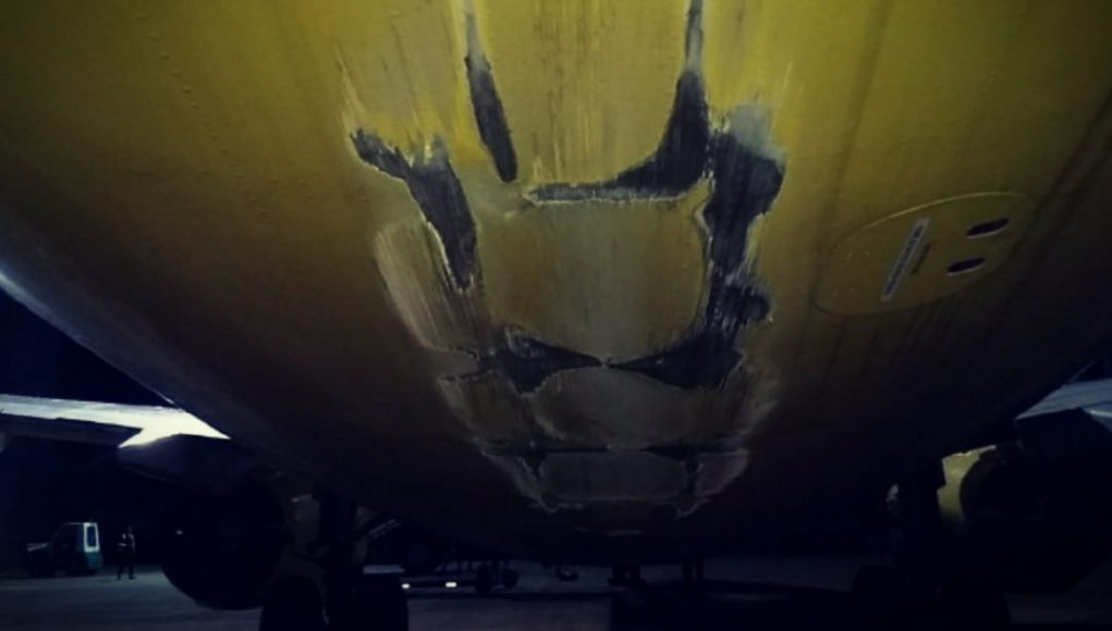 flybondi Así quedó Boing de FlyBondi