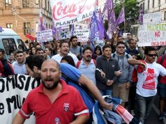 Brutal represión a trabajadores de Coca Cola
