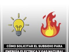 Cómo solicitar el subsidio para energía eléctrica y gas natural